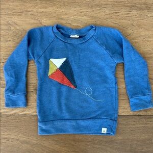 Little Road Co (formerly Lulu and Roo) Blue Kite Graphic Kids Sweatshirt